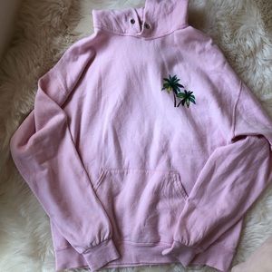 Cha Cha Matcha x Virgil Abroh pink hoodie